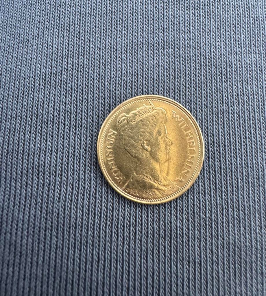 Gouden vijfje, 1912 Wilhelmina, Postzegels en Munten, Munten | Nederland, Ophalen of Verzenden, Koningin Wilhelmina, 5 gulden