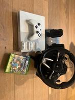 Xbox One S met Hori stuur, oplaadstation en games, 1 speler, Ophalen of Verzenden, Gebruikt, Racen en Vliegen
