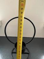 Metalen zwarte waxinelichthouder, Gebruikt, Zwart, Ophalen of Verzenden, Metaal