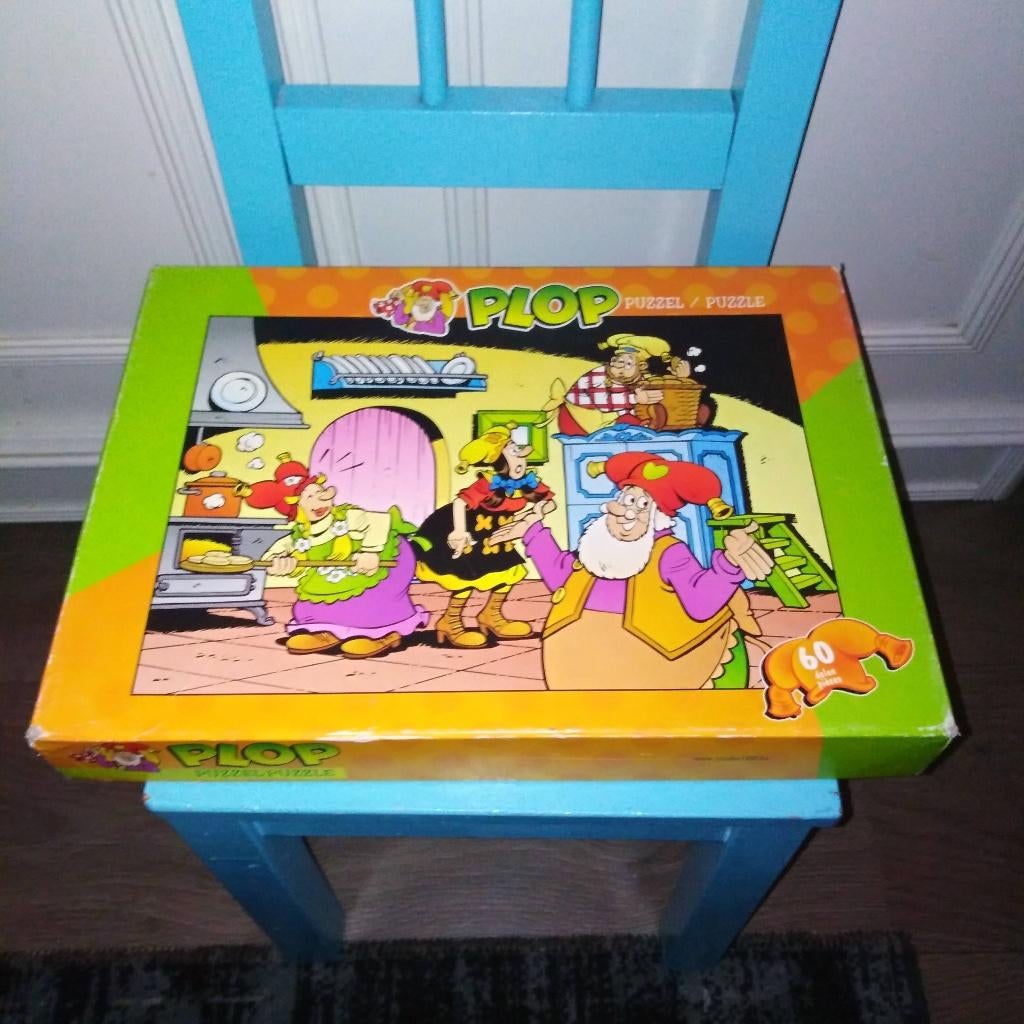 Kabouter plop puzzel 60 stukjes, Kinderen en Baby's, Speelgoed | Kinderpuzzels, Ophalen, Meer dan 50 stukjes, Gebruikt, 6 jaar of ouder