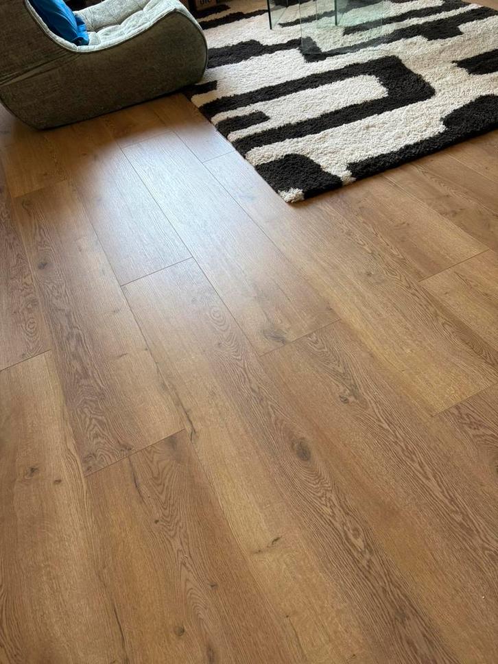 90m2 laminaat met ondervloer! MOET WEG!, Doe-het-zelf en Verbouw, Vloerdelen en Plavuizen, Zo goed als nieuw, Laminaat, Hout, 50 tot 150 cm