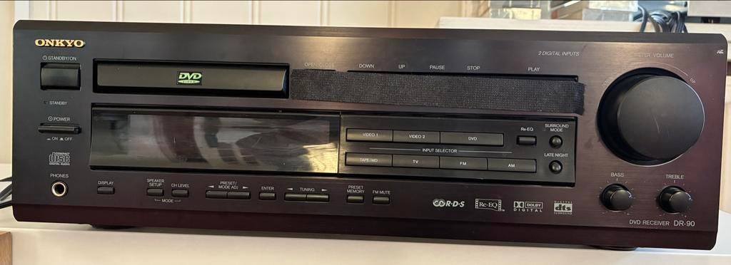 Onkyo DVD receiver DR-90 - DVD-functie defect, Audio, Tv en Foto, Ophalen of Verzenden, Gebruikt, Onkyo
