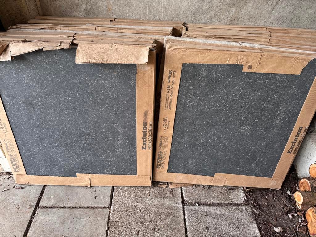 Tegels Excluton 60x60x30 type “Henegouwen”, Tuin en Terras, Tegels en Klinkers, Ophalen of Verzenden, Nieuw, Beton, Terrastegels