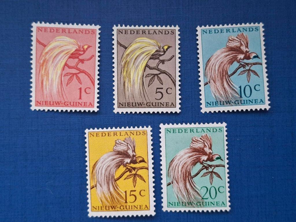 Postzegel Nieuw Guinea 1954 serie Paradijsvogel 27-04, Ophalen of Verzenden, Postfris, Nieuw-Guinea