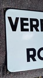 Emaille waarschuwingsbord VERBODEN TE ROKEN, Reclamebord, Gebruikt, ., Ophalen of Verzenden