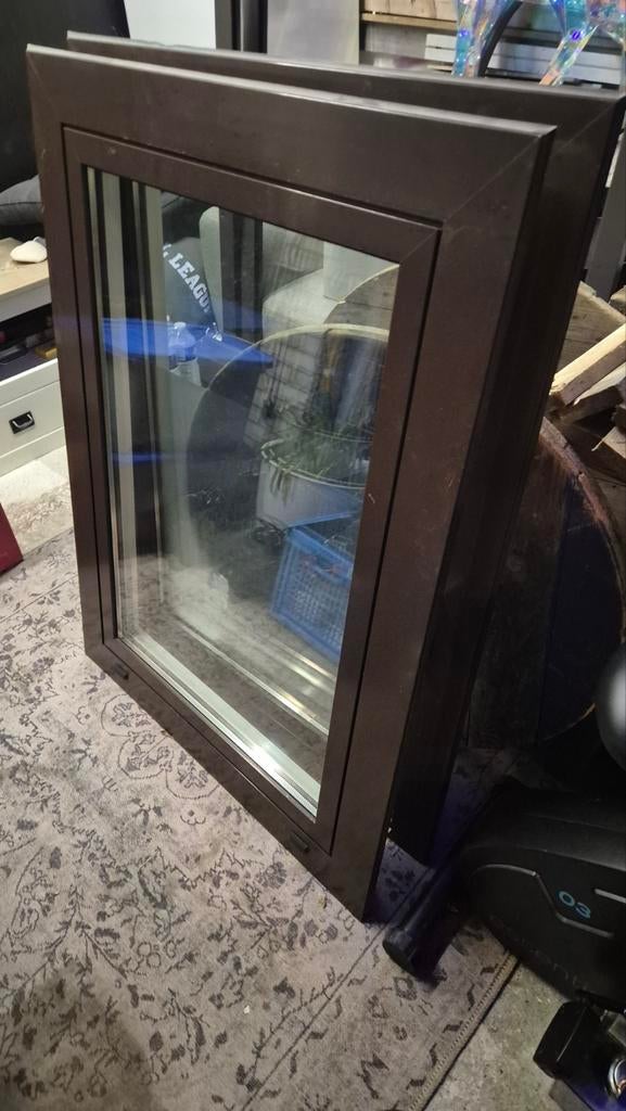 2 Draai Kiep Ramen - Dubbel Glas ijzer, Ophalen, Minder dan 80 cm, Gevelraam of Ruit