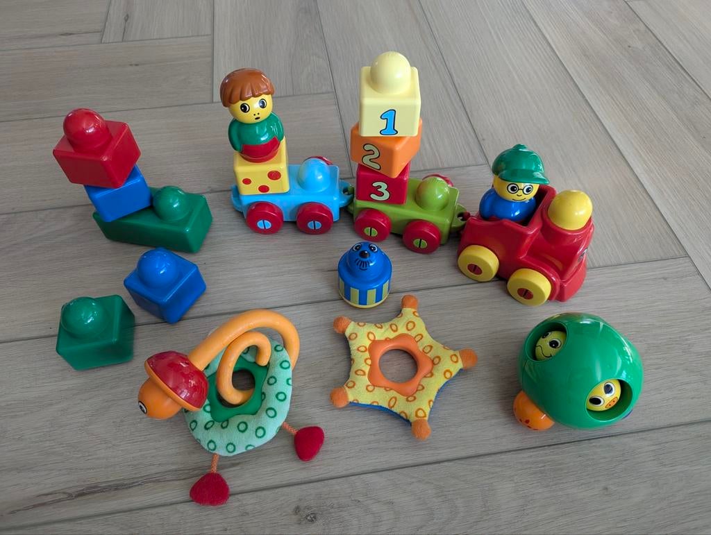 Primo Duplo treinset 2, Ophalen of Verzenden, Zo goed als nieuw, Duplo