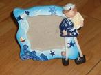 Nieuw lijstje met zeeman 10x10 cm *nieuw*, Minder dan 50 cm, Nieuw, Ophalen of Verzenden, Schilderij