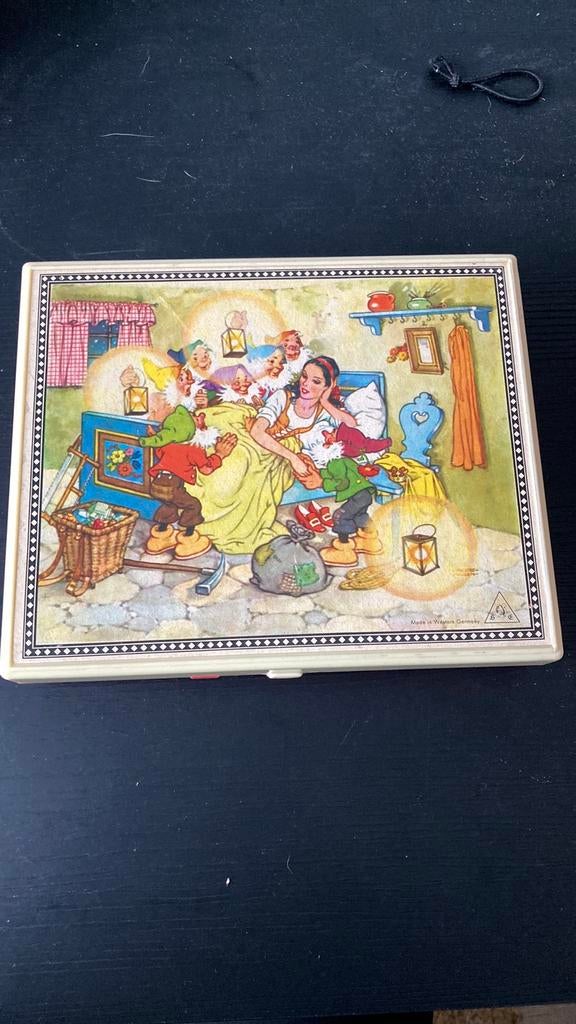 Mooie Vintage puzzel - blokken, Ophalen of Verzenden, Gebruikt