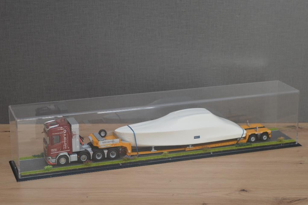 Dioramavitrine lzv, Asfalt (57x9x11cm), Hobby en Vrije tijd, Modelauto's | 1:50, Nieuw, Bus of Vrachtwagen, Tekno, Ophalen of Verzenden