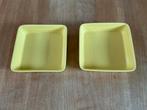 Arabia Teema - 2 gele, vierkante schaaltjes - ovenvast, Huis en Inrichting, Keuken | Servies, Ophalen of Verzenden, Overige stijlen