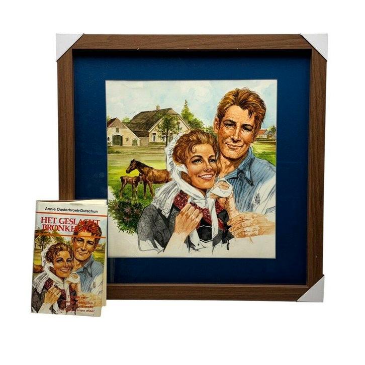 Will Berg (1921-2001) ~ Ontwerp 'Het geslacht Bronkhorst', Antiek en Kunst, Kunst | Overige Kunst, Ophalen of Verzenden