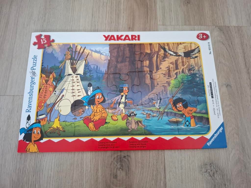 Kinderpuzzel Indiaan 15 stukjes, Ophalen, 10 tot 50 stukjes, Zo goed als nieuw