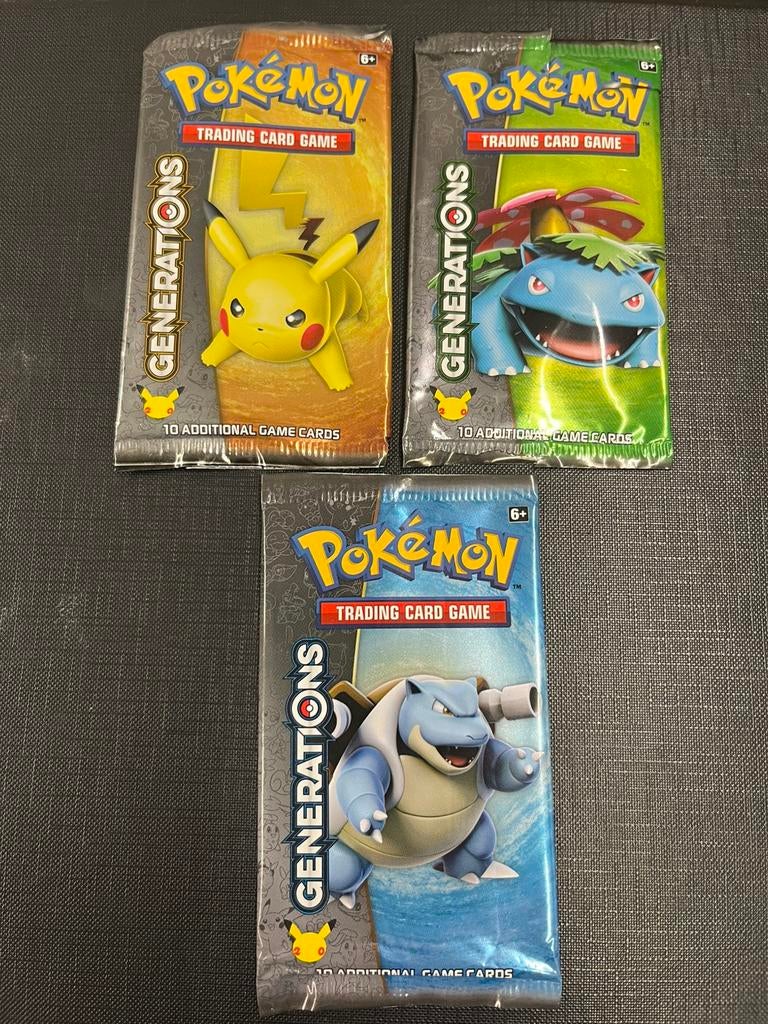 Pokemon booster pack generations empty leeg, Hobby en Vrije tijd, Verzamelkaartspellen | Pokémon, Ophalen of Verzenden, Zo goed als nieuw