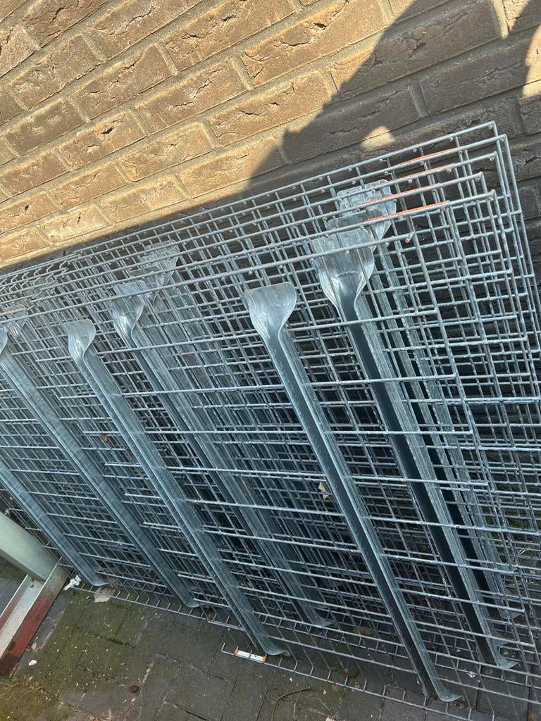 40 Ijzer rekken stelling rekken gegalvaniseerd, Ophalen, Gebruikt