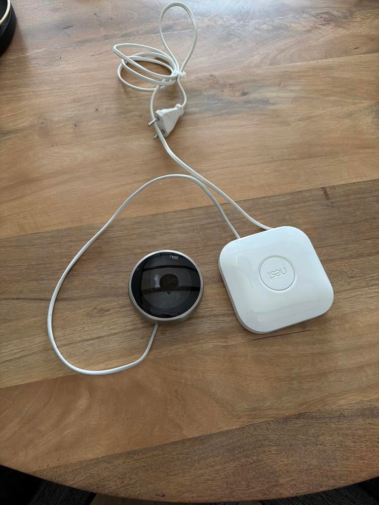 Nest Thermostaat met Heat Link, Doe-het-zelf en Verbouw, Thermostaten, Ophalen of Verzenden, Slimme thermostaat, Gebruikt
