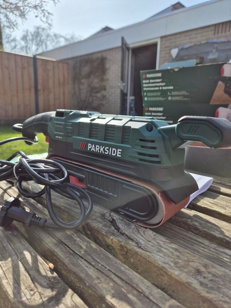 Parkside bandschuurmachine - Nieuw in doos!, Doe-het-zelf en Verbouw, Gereedschap | Schuurmachines, Ophalen of Verzenden