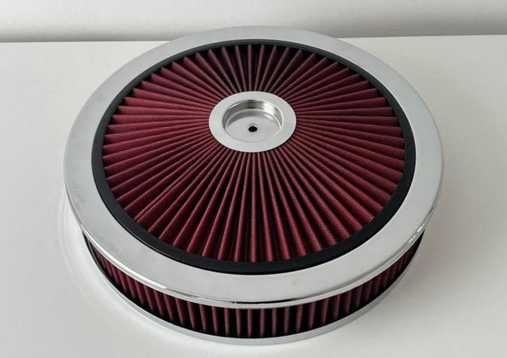 14 inch  High Flow sport Filter  Holley Edelbrock quadrajet, Ophalen of Verzenden, Nieuw, Overige automerken