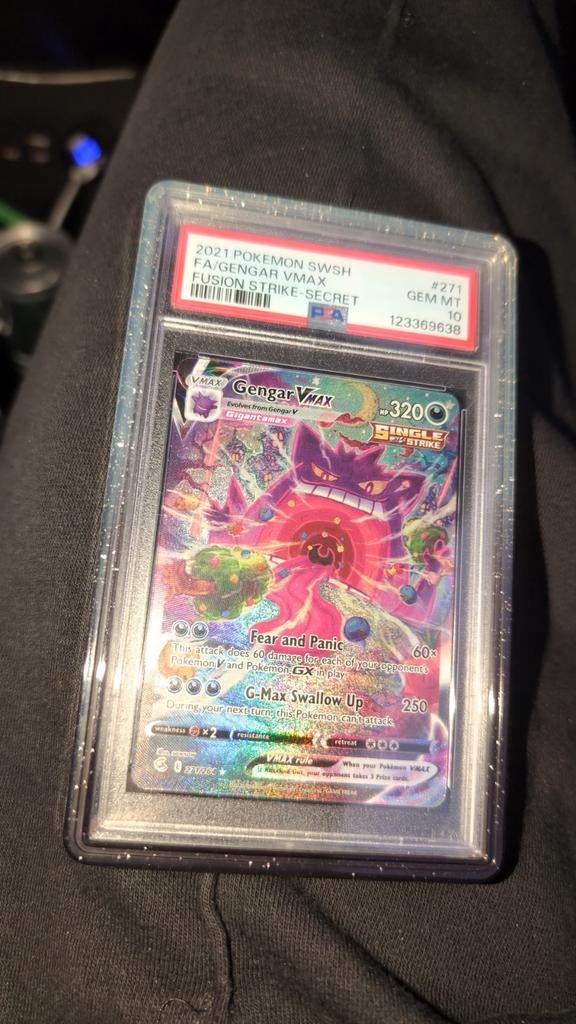 Psa 10 gengar vmax #271, Ophalen of Verzenden, Zo goed als nieuw