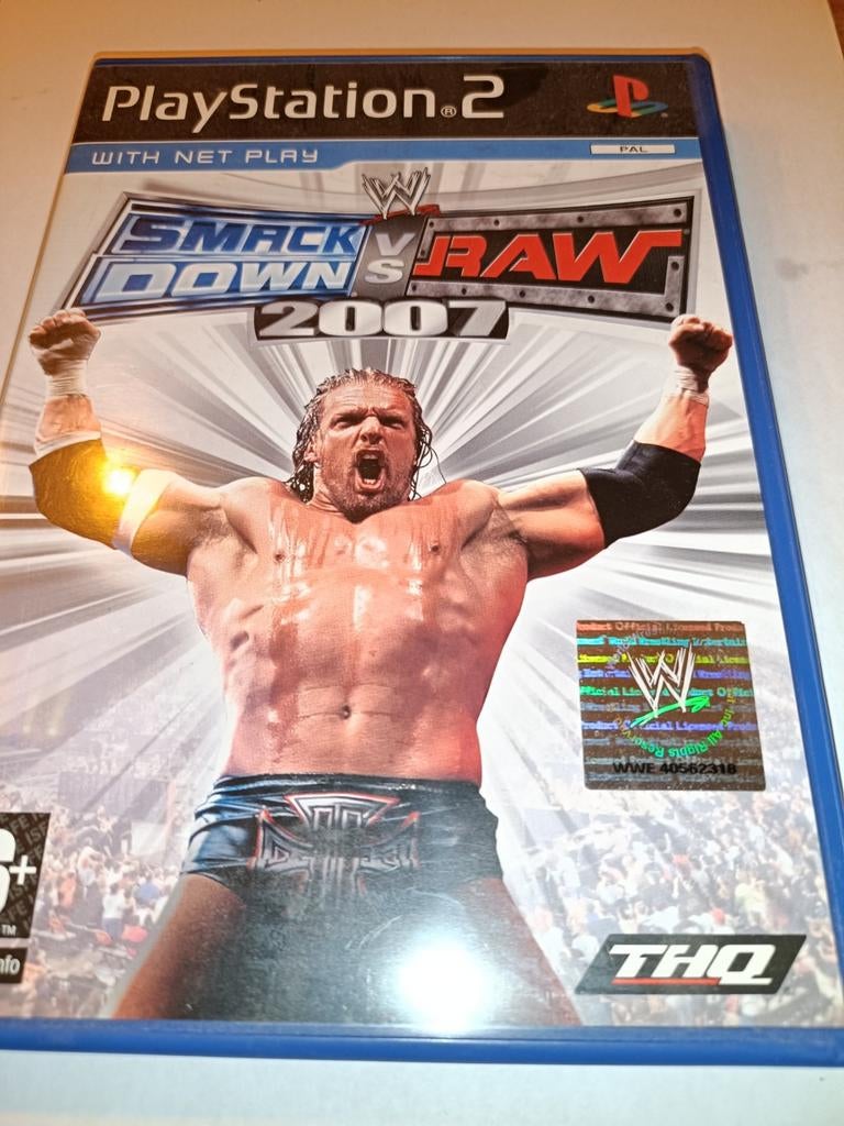 PS 2 Game WWE Smackdown VS RAW 2007, Vechten, 1 speler, Ophalen of Verzenden, Zo goed als nieuw