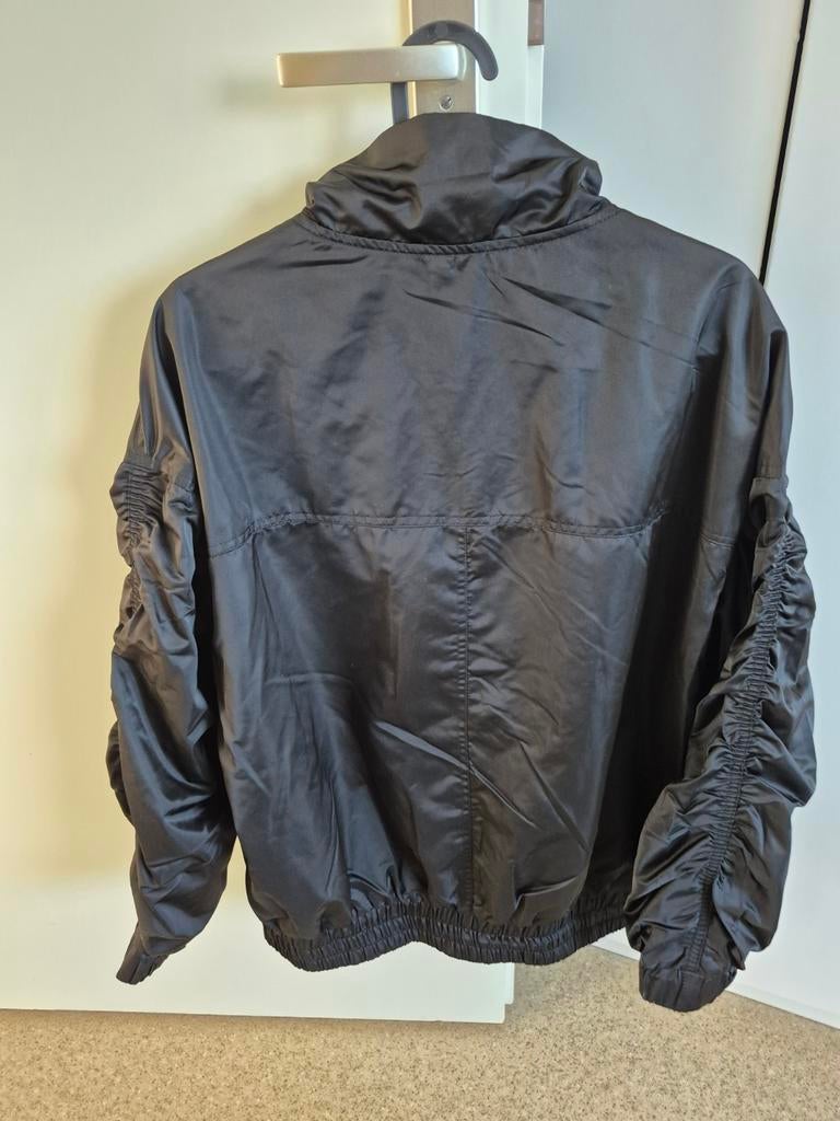 Zwart bomberjack met rimpeldetails - Anytime, Maat 38/40 (M), Zwart, Anytime, Nieuw