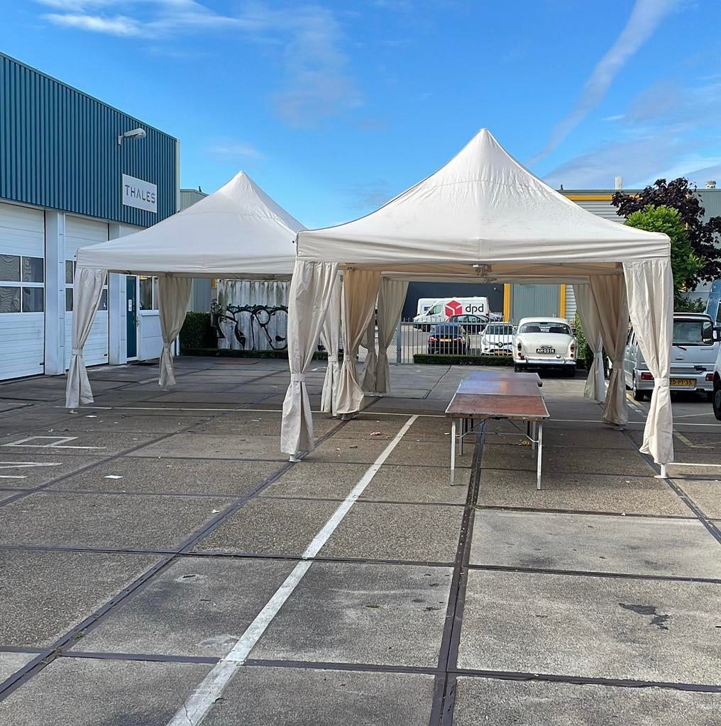 3 Mooie grote pagode tenten (3x3m), Ophalen, Gebruikt, Opvouwbaar, Minder dan 4 meter