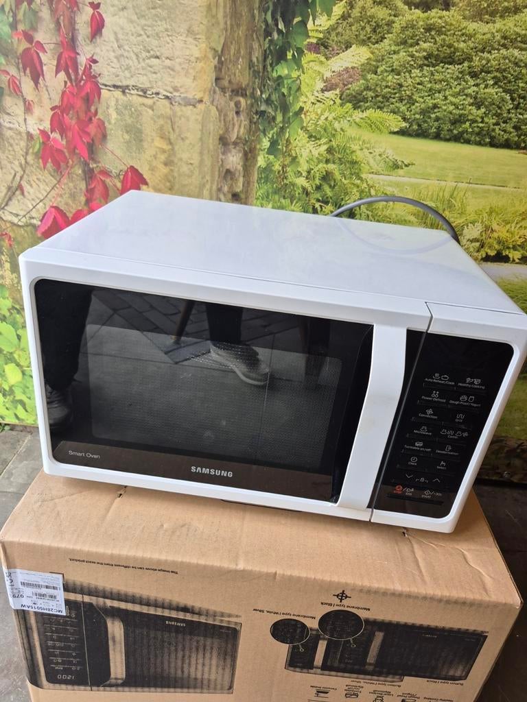 Combimagnetron zgan, Ophalen, Zo goed als nieuw, Vrijstaand, Combimagnetron