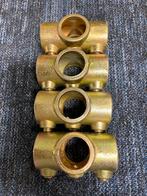 Buiskoppeling Kruisstuk goudkleurig Nieuw Ø 33.7 mm (4 st), Overige materialen, Overige typen, Nieuw, Minder dan 2 meter