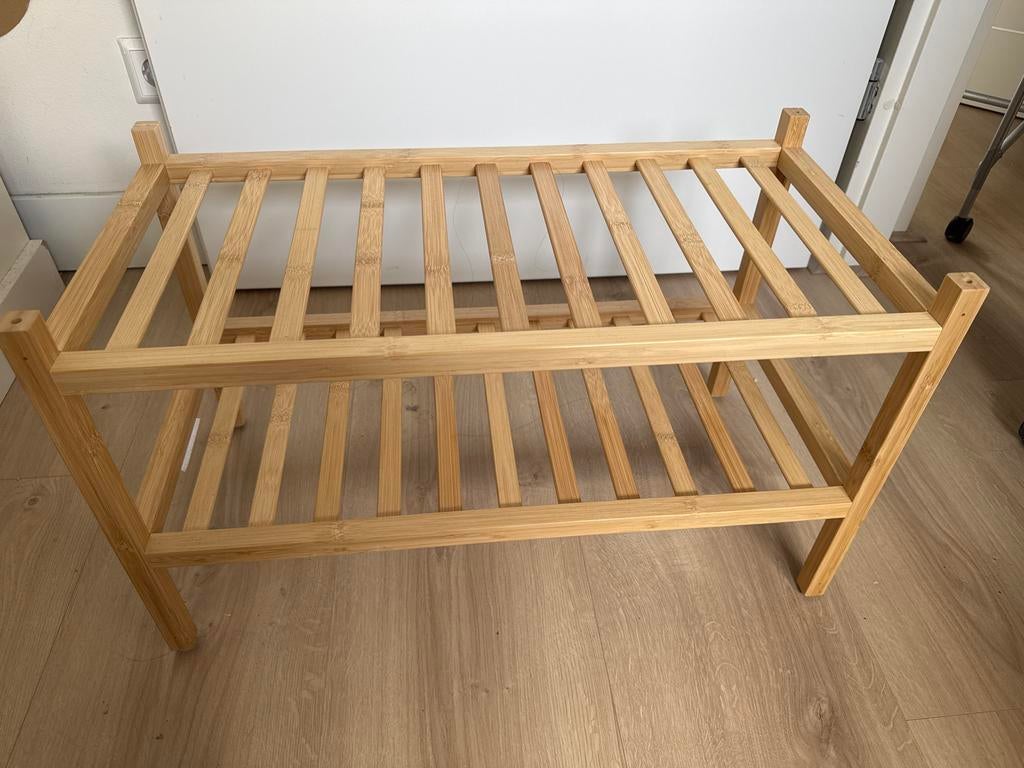 IKEA VASSKAR schoenenrek bamboe 60 cm, Huis en Inrichting, Kasten | Schoenenkasten, Ophalen, Zo goed als nieuw