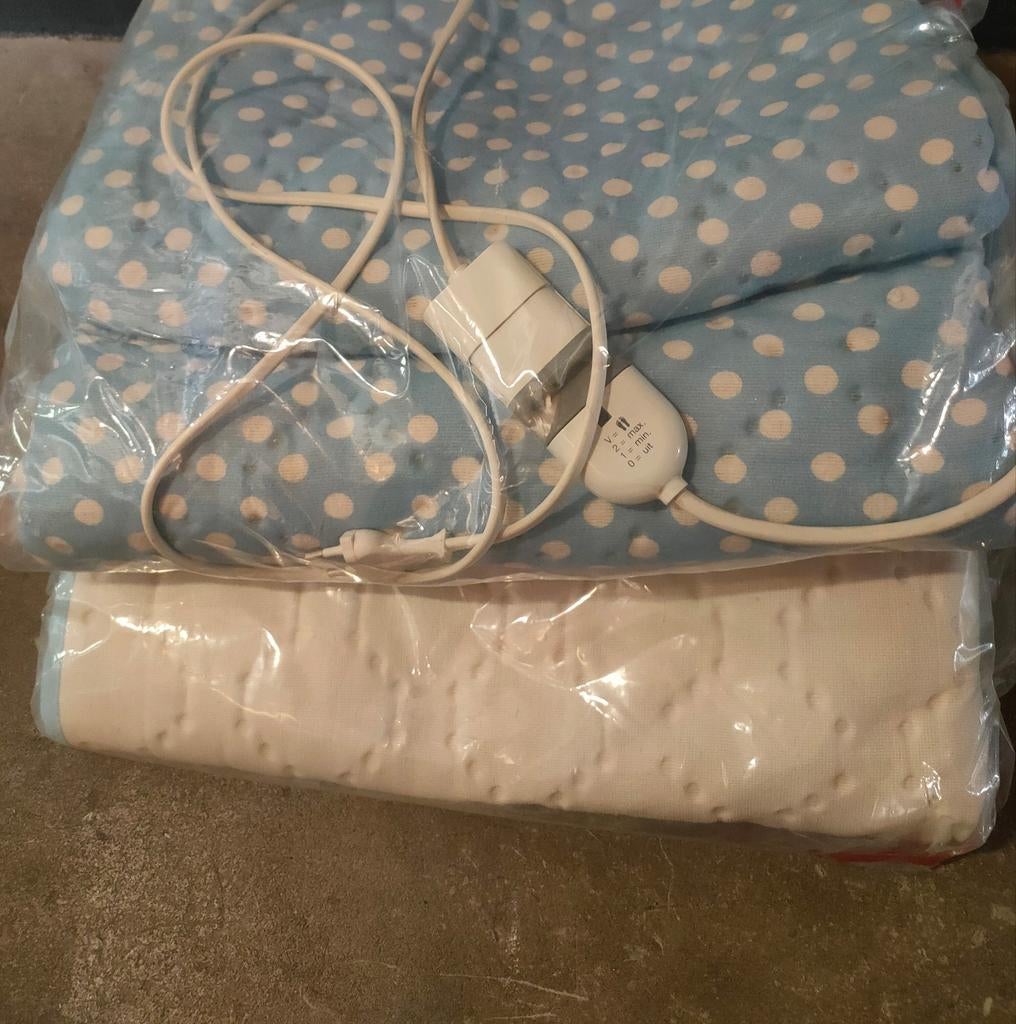 2 Elektrische Dekens, Ophalen, Eenpersoons, Wit, Nieuw