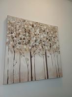 Modern schilderij met bomen in neutrale tinten, Antiek en Kunst, Ophalen