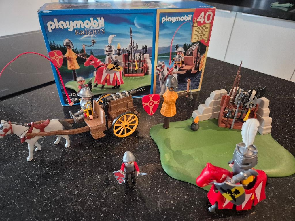 Playmobil Riddertoernooi met kanontransport – 5168, Ophalen, Zo goed als nieuw, Complete set