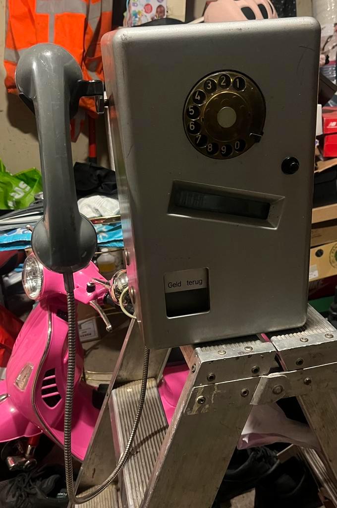 Ptt telefooncel munt telefoon vintage, Telecommunicatie, Telefooncentrales, Analoge centrale, Ophalen of Verzenden