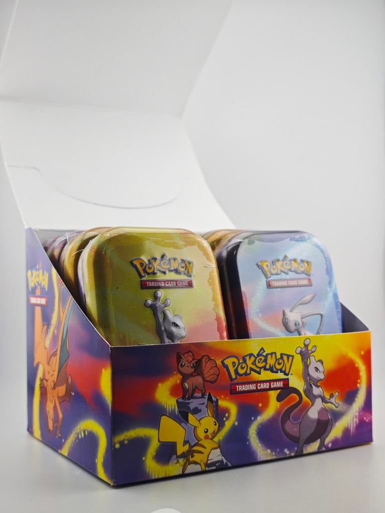 Pokémon Mini Tin Kanto - Sealed met Display Box, Ophalen of Verzenden, Nieuw, Boosterbox