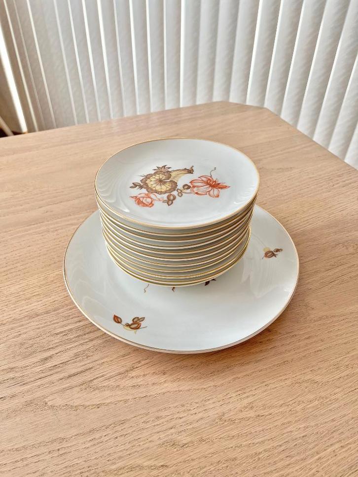 Gebakstel H&G Heinrich in zéér goede staat, Huis en Inrichting, Keuken | Servies, Zo goed als nieuw, Overige typen, Overige stijlen