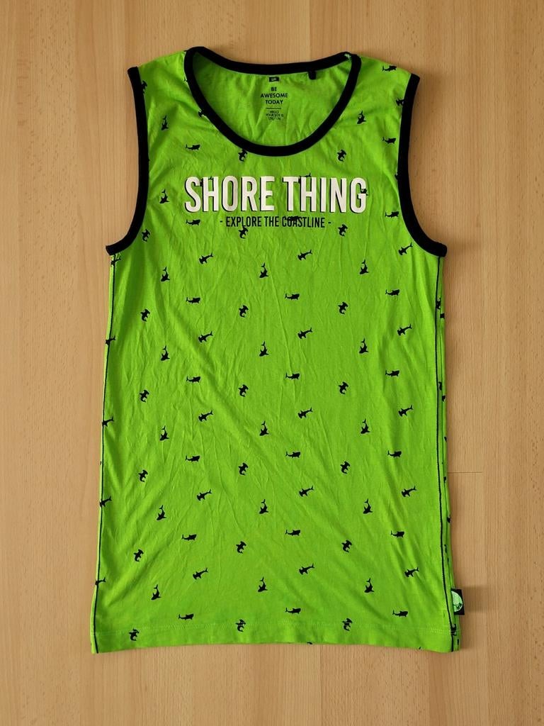 We fashion hemd singlet shirt zonder mouwen groen 170 176, Kinderen en Baby's, Kinderkleding | Maat 170, Ophalen of Verzenden