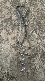 Hondenlijn met grondpen, 4,5m staaldraad, sterk en veilig!, Dieren en Toebehoren, Ophalen of Verzenden, Zo goed als nieuw, Hondenriem-accessoire