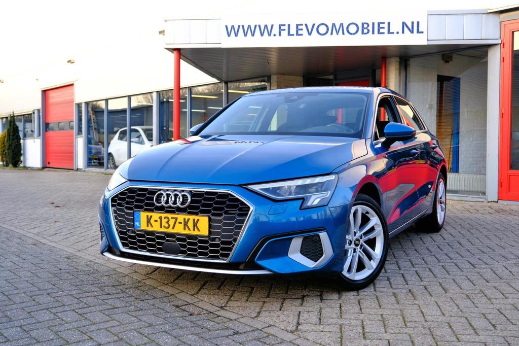 Audi A3 Sportback 30 TFSI Business Ed. Navi|Sportstoelen|1e, Auto's, Audi, 1195 kg, Gebruikt, Blauw, Origineel Nederlands