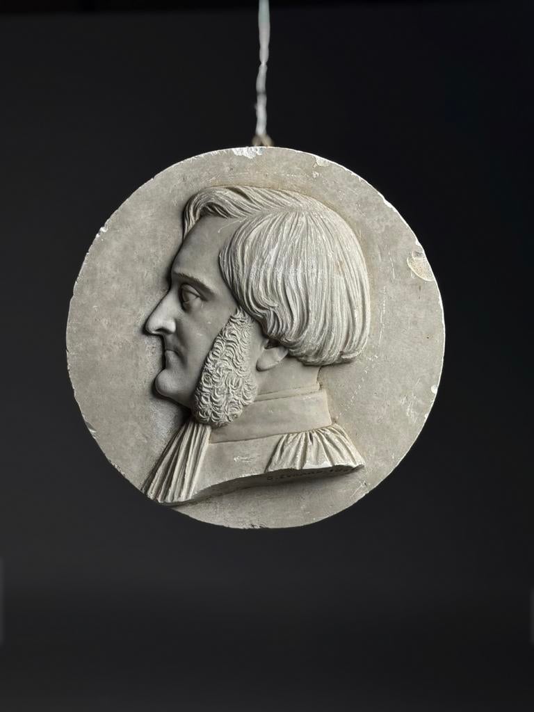 Gips Plaque 19e eeuw, Antiek en Kunst, Ophalen