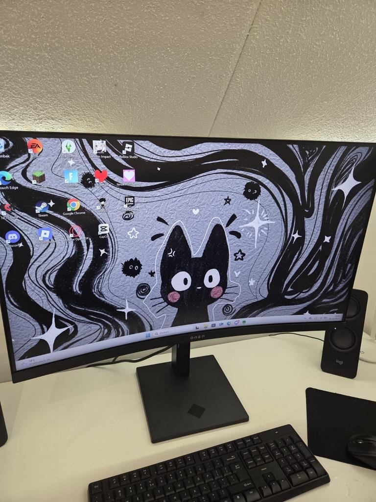 Omen gebogen amingminitor 31,5 inch, Ophalen, Ultra HD (4K), 60 Hz of minder