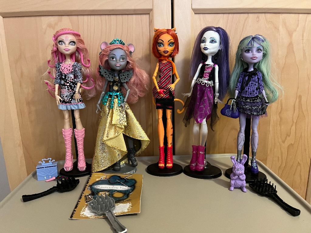 5 Monster High poppen (per stuk te koop), Verzenden, Zo goed als nieuw, Pop