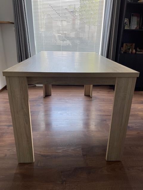 EETKAMERTAFEL - WOONEXPRESS - 160 X 90 X 78 CM., Ophalen, 50 tot 100 cm, Zo goed als nieuw, Vijf personen of meer