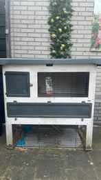 Gratis kunststof konijnenhok twee verdiepingen plus nachthok, Dieren en Toebehoren, Ophalen, 90 cm of meer, Hok, 110 cm of meer