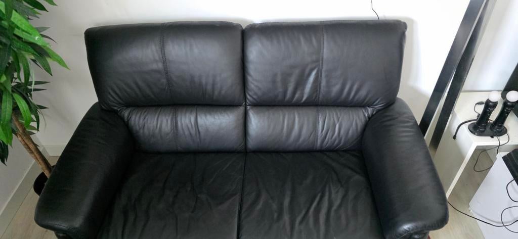 Leatherworld leren bankstel, Ophalen, Zo goed als nieuw, 75 tot 100 cm