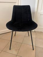 Zwarte velvet stoel Xenos, Huis en Inrichting, Stoelen, Ophalen, Zwart, Zo goed als nieuw, Eén