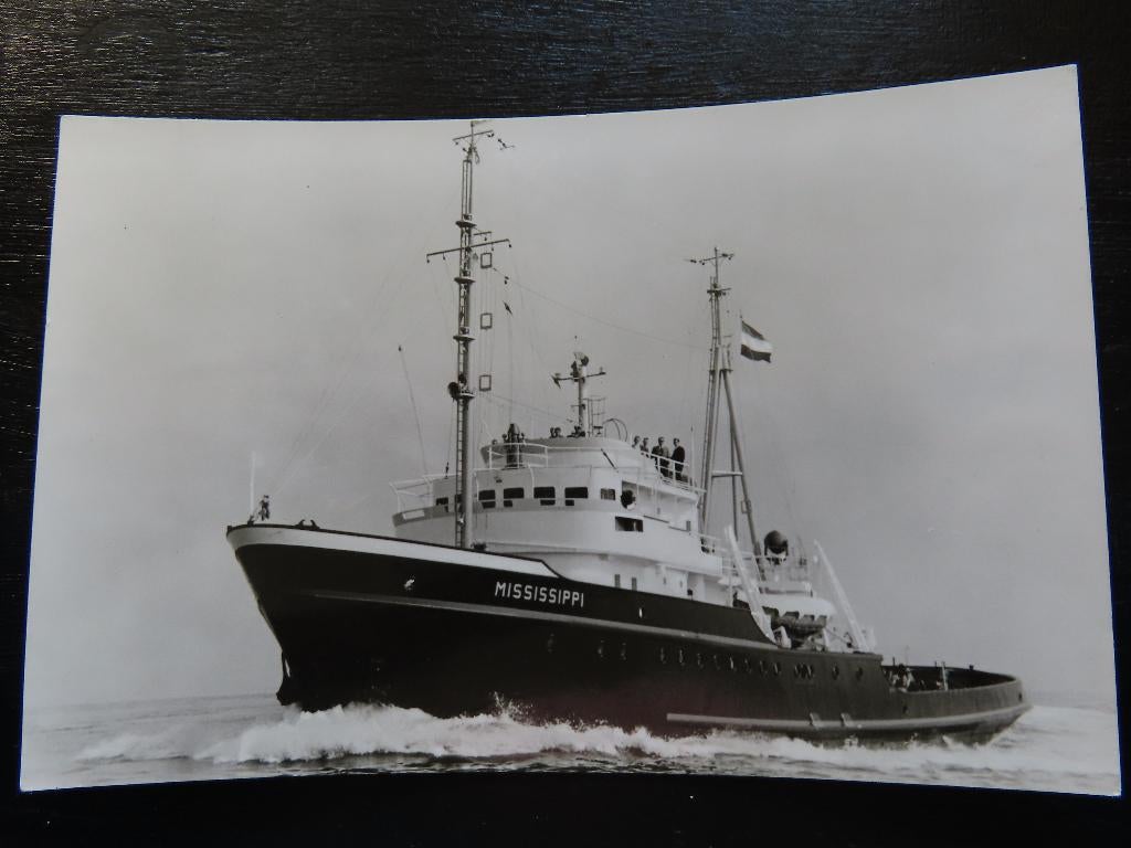ansichtkaart sleepboot "Mississippi" Smit & co, Ophalen of Verzenden, Gebruikt, Motorboot, Kaart, Foto of Prent