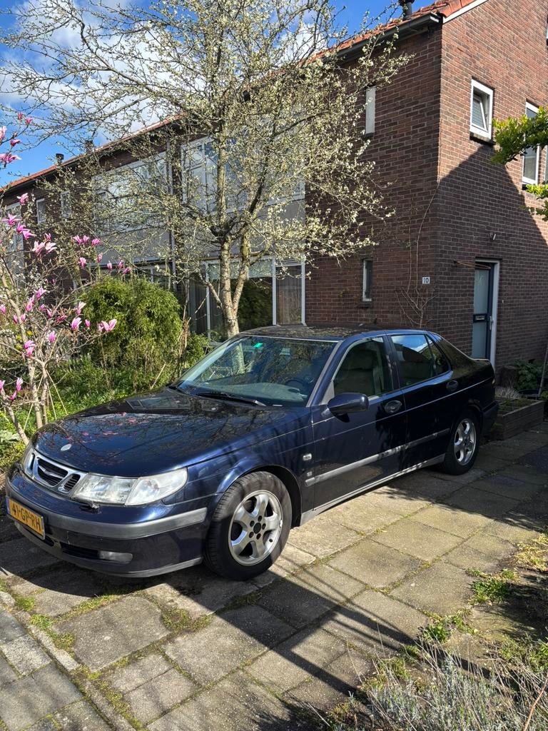 Saab 9-5 2.3 T AUT 2001 Blauw, Auto's, Saab, 1800 kg, 2290 cc, Blauw, Particulier