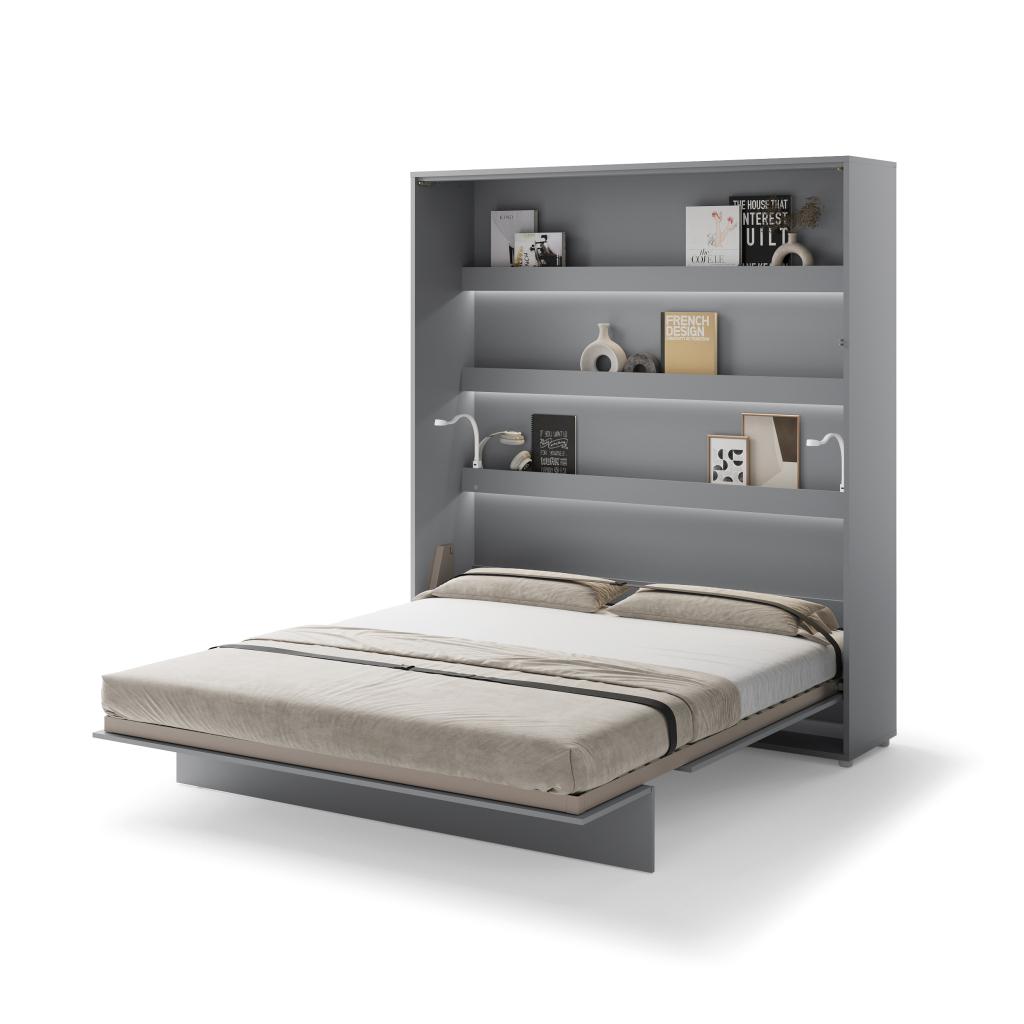 Concept opklapbed verticaal - 180x200 - Grijs, Niet ingevuld, Niet ingevuld, Niet ingevuld