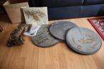 Oude muziekdoos Polyphon met 26 muziek schijven, Antiek en Kunst, Ophalen of Verzenden