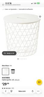 IKEA Kvistbro opbergtafel wit, lichte gebruikssporen, 45 tot 60 cm, Minder dan 55 cm, Gebruikt, Metaal of Aluminium